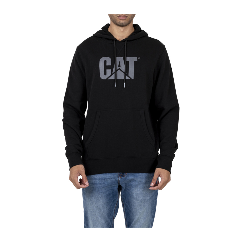 Men's Caterpillar Foundation Hoodies Black Ireland OUID89036